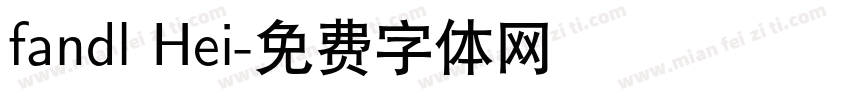fandl Hei字体转换